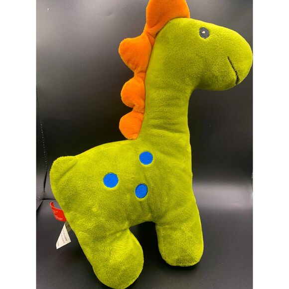 Gitzy Baby Plush Dinosaur Stuffed Animal Cuddle Toy with Rattle Green 2017 14” - Picture 2 of 5